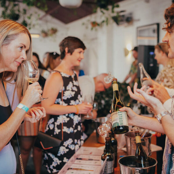 Women smelling a glass of wine