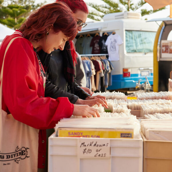 SSM - girls looking through records retail